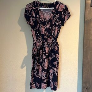 Navy/Pink Dress PETITE M